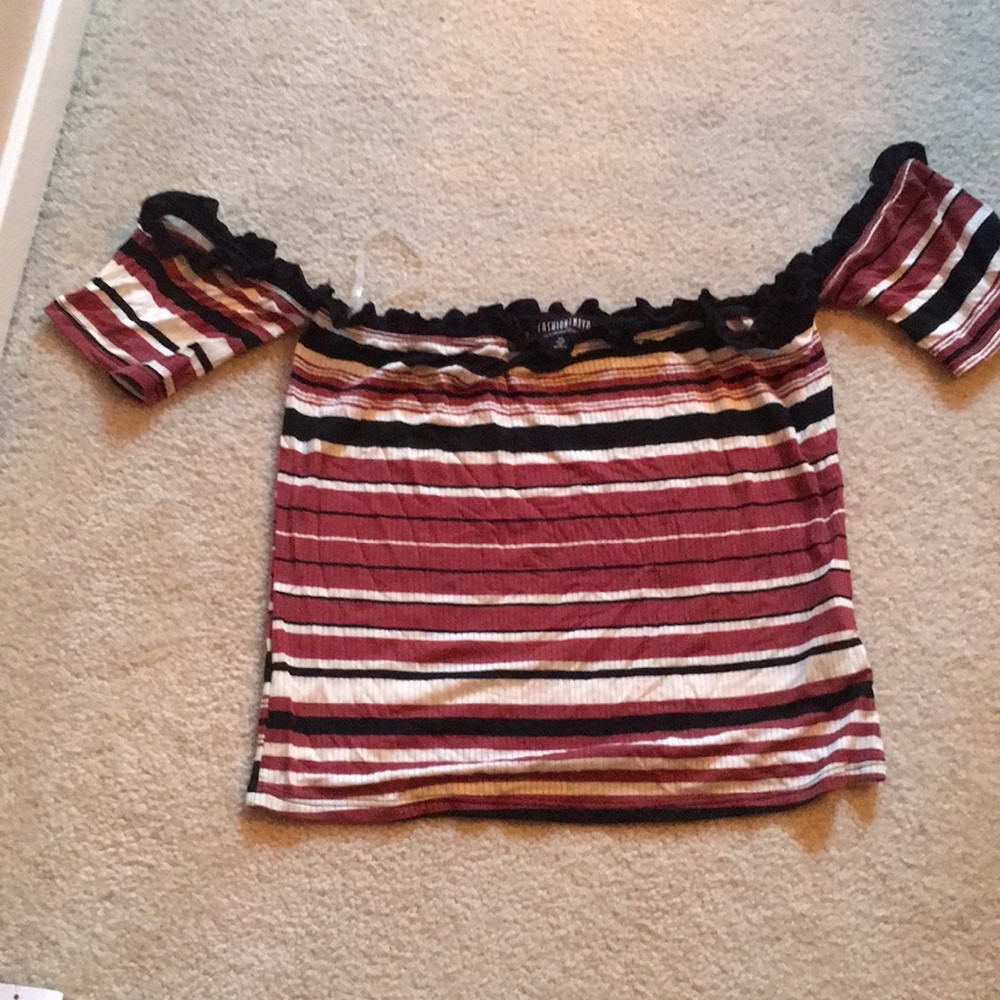 Fashion Nova Off the Shoulder Crop Top